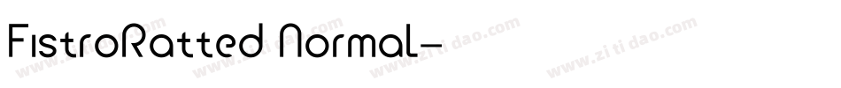 FistroRatted Normal字体转换